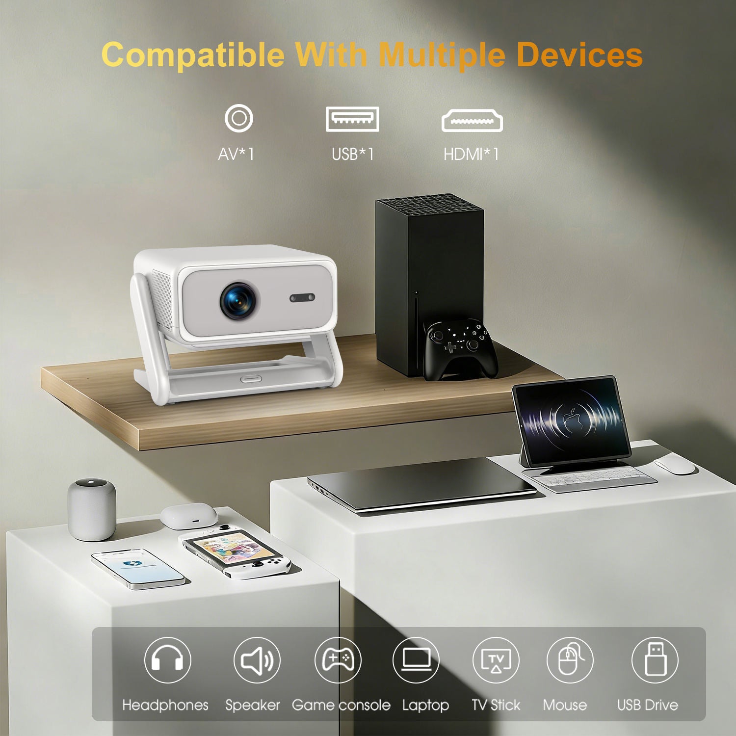 CRE F1 Smart AI Projector