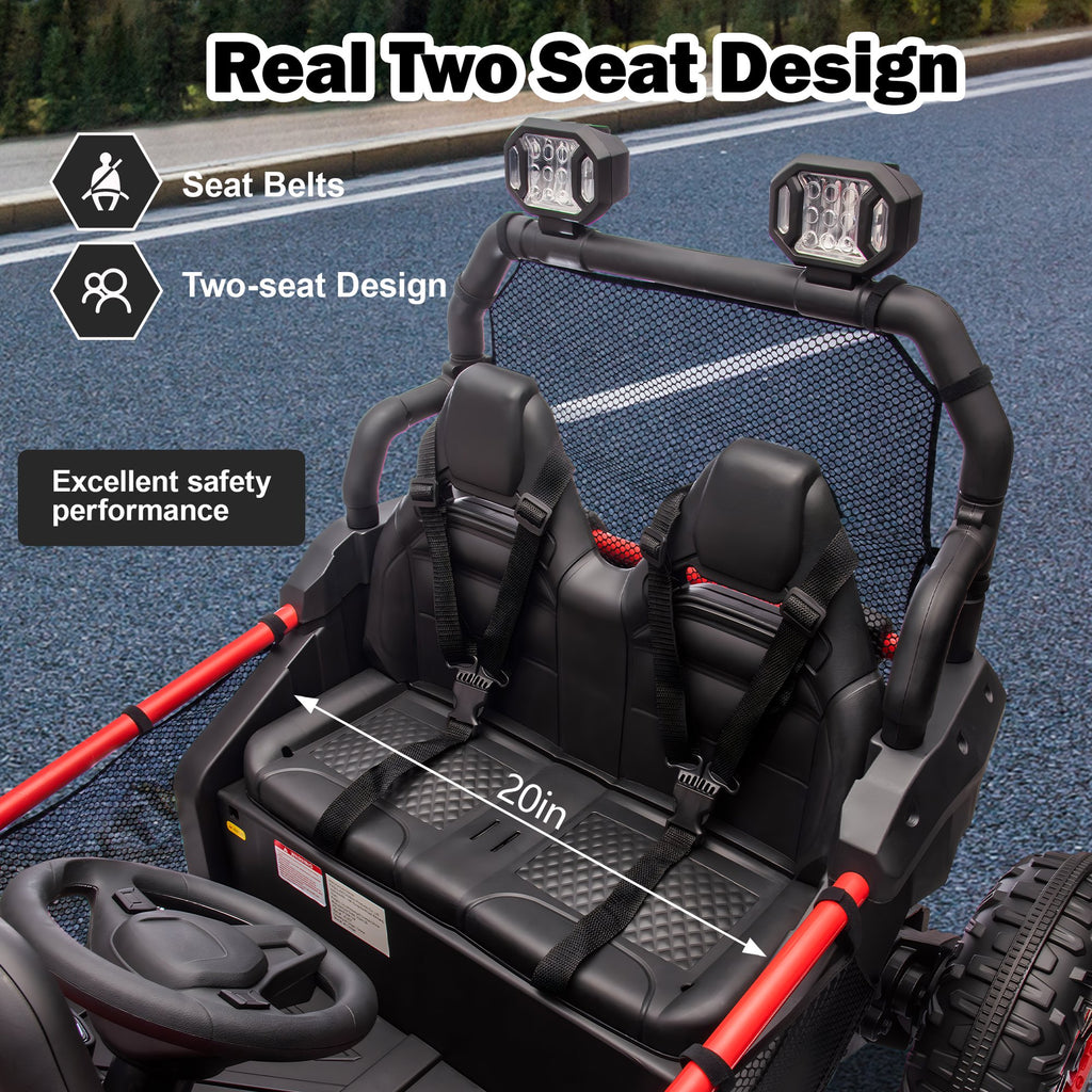 Veículo elétrico infantil de dupla ocupação 24V