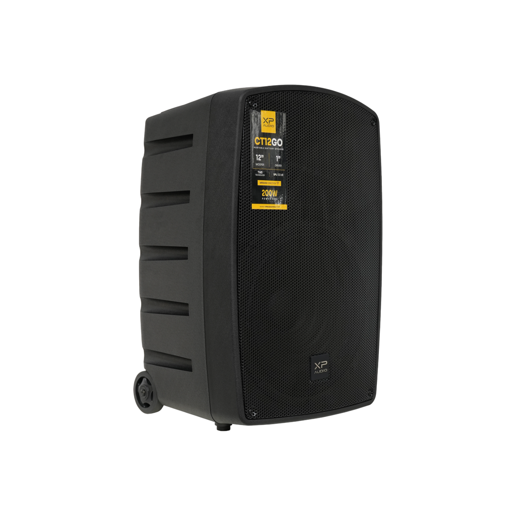 Caixa de Som Ativa Portátil XP Audio CT12 GO – 12 Polegadas com Bateria