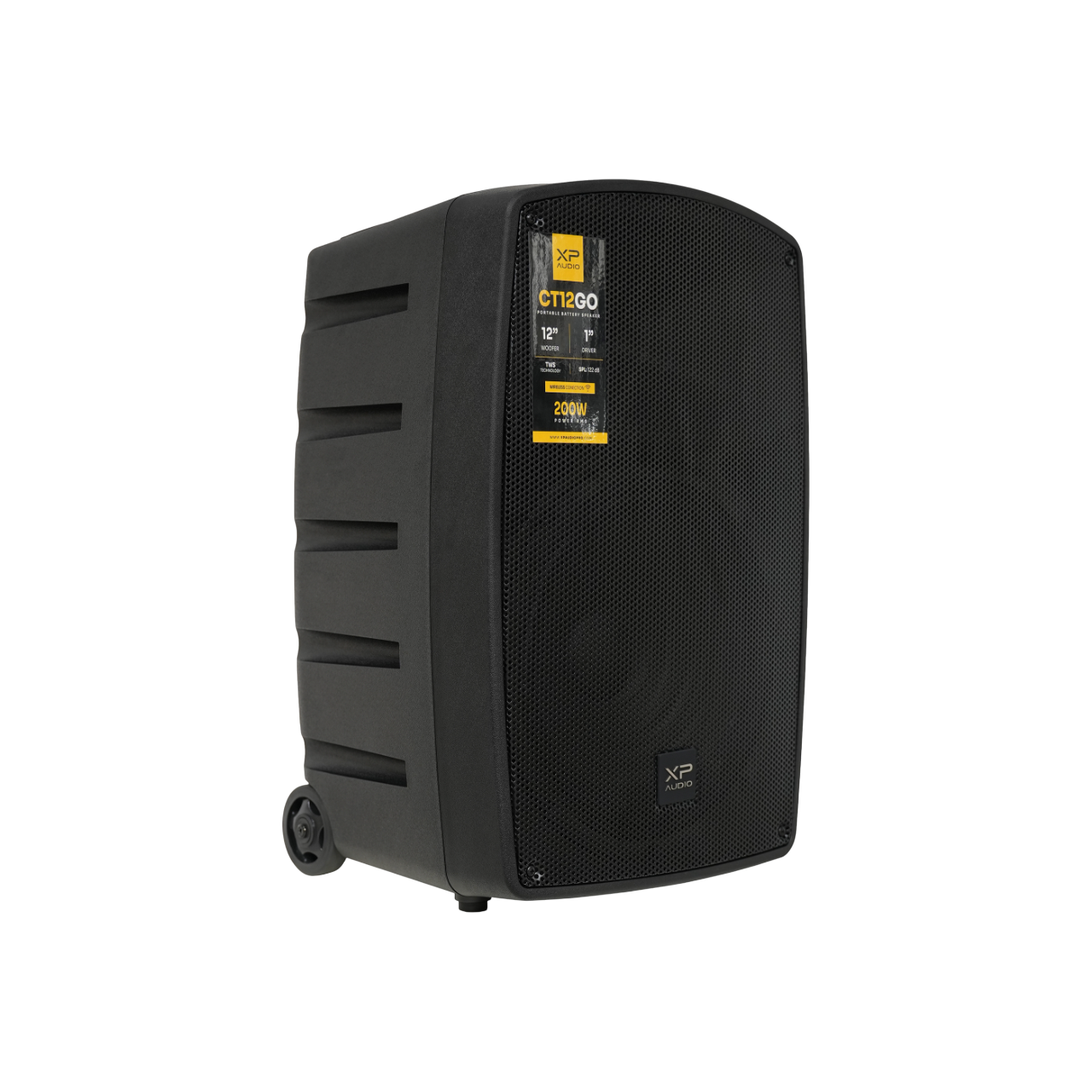 Caixa de Som Ativa Portátil XP Audio CT12 GO – 12 Polegadas com Bateria