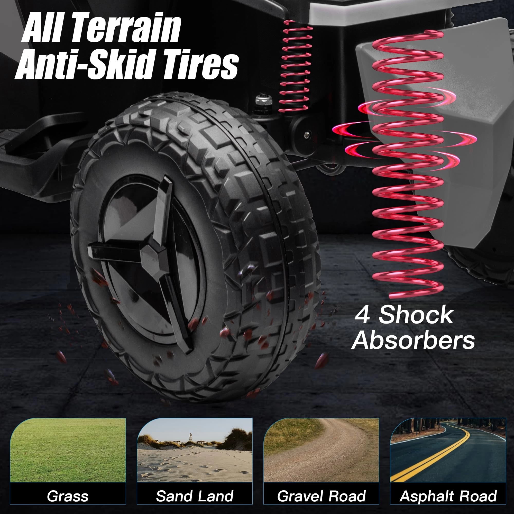 Quadriciclo elétrico de 24V para crianças