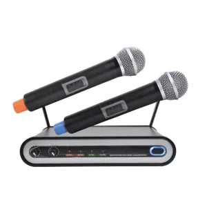 Microfone Sem Fio Duplo Precisão Pro Audio UHF-113 – Sistema Profissional UHF