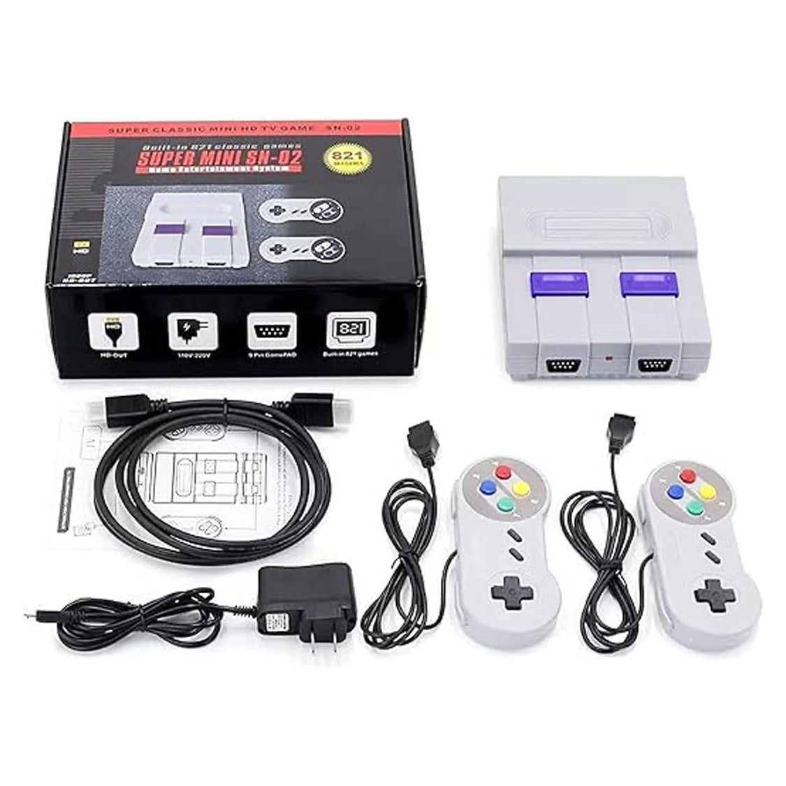 Super Mini Retro Console - 821 Jogos Clássicos