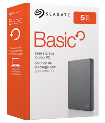 HD Externo Portátil Seagate Basic 5TB