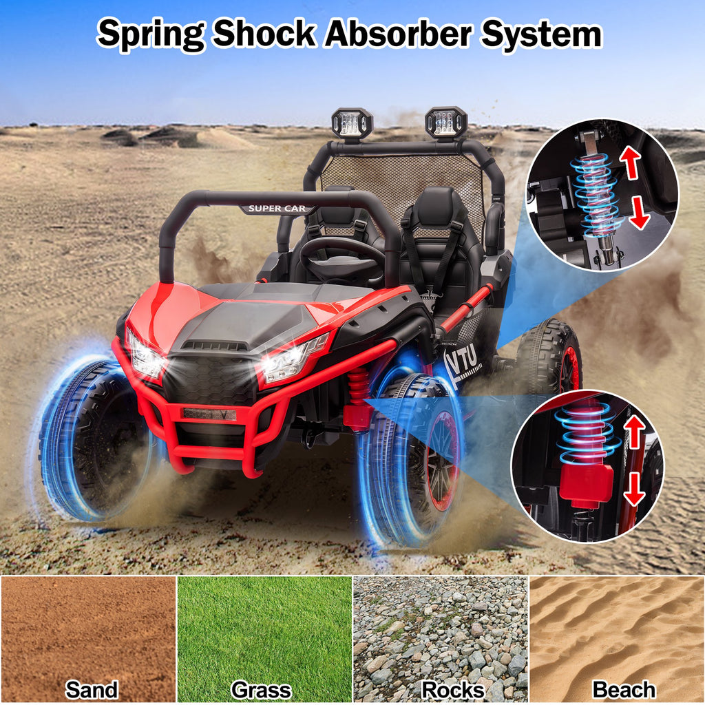 Veículo elétrico infantil de dupla ocupação 24V