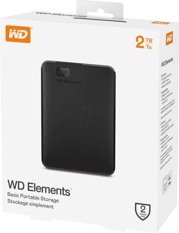 HD Externo Portátil WD Elements™ 2TB